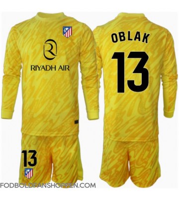 Atletico Madrid Jan Oblak #13 Målmand Tredjetrøje Børn 2024-25 Langærmet (+ Korte bukser)
